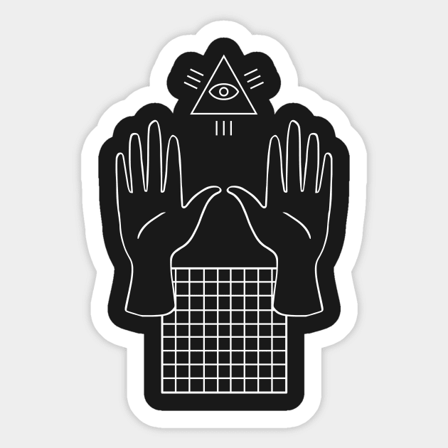 Occult Illuminati Vaporwave Sticker by MeatMan